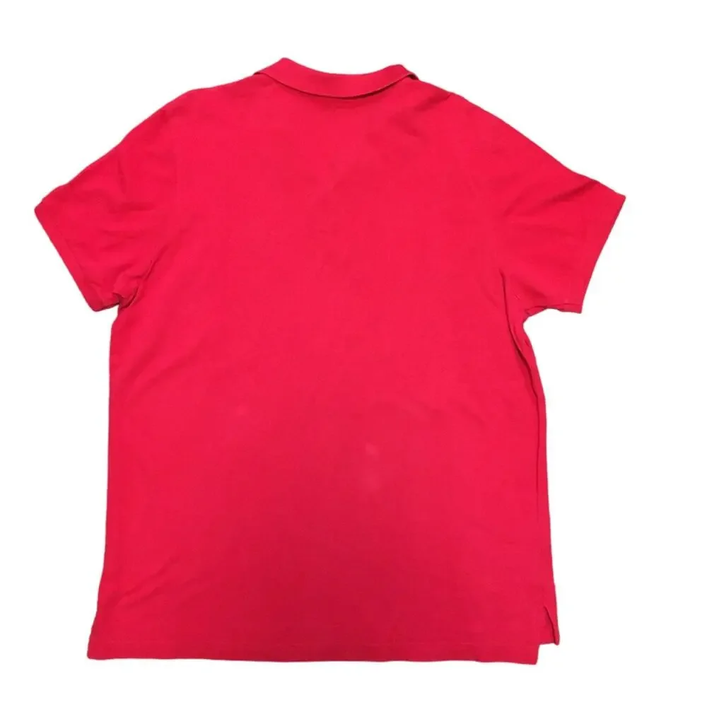 U.S. POLO ASSN. Short Sleeve Cotton Polo Shirt in Red  SZ XL